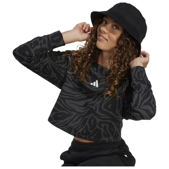 Adidas Παιδικό φούτερ Future Icons Allover Printed Cropped Sweatshirt